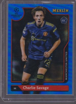 2022 TOPPS MERLIN CHARLIE SAVAGE 74/75 BLUE #137