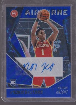 2021 PANINI CHRONICLES ROOKIES & STARS NATHAN KNIGHT 01/25 BLUE AUTOGRAPH #AIR-NKN