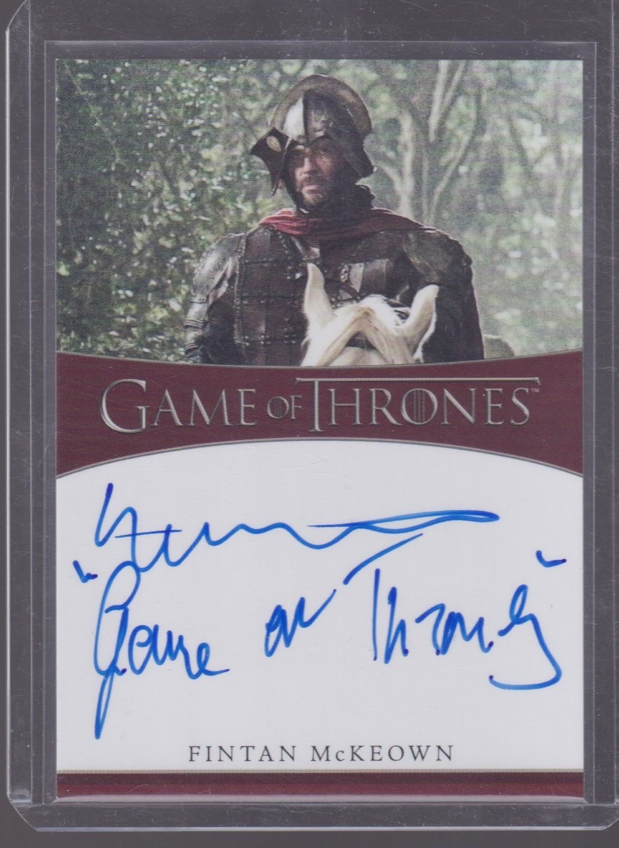 RITTENHOUSE GAME OF THRONES FINTAN MCKEOWN AUTOGRAPH