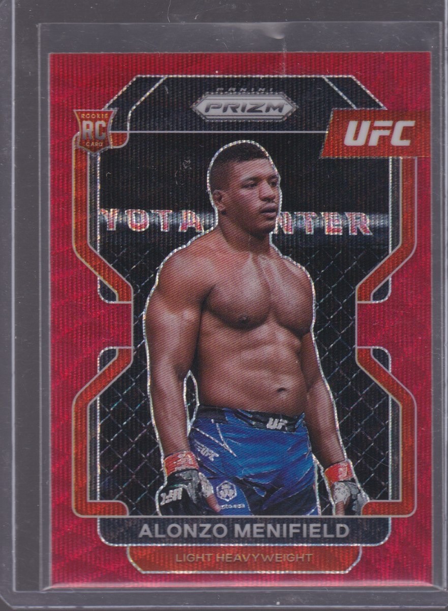 2022 PANINI PRIZM UFC ALONZO MENIFIELD RED WAVE #157