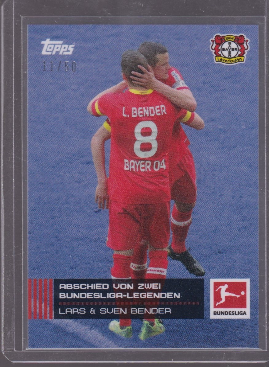 2021 TOPPS ON DEMAND LARS & SVEN BENDER 11/50 BLUE