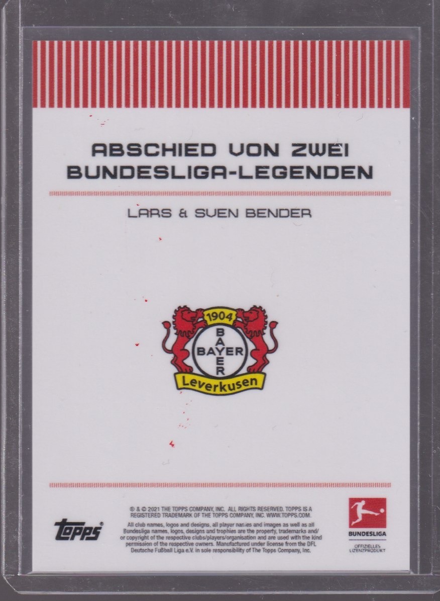 2021 TOPPS ON DEMAND LARS & SVEN BENDER 11/50 BLUE - Image 2