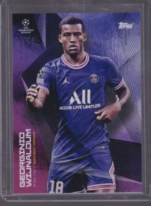 2021 TOPPS SUMMER SIGNINGS GEORGINIO WIJNALDUM 10/25 PURPLE
