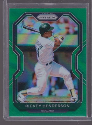 2021 PANINI PRIZM RICKEY HENDERSON GREEN #157