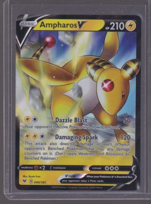 2020 POKEMON VIVID VOLTAGE AMPHAROS V 049/185
