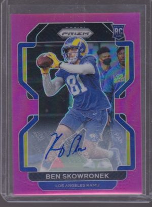 2021 PANINI PRIZM BEN SKOWRONEK PINK AUTOGRAPH #413