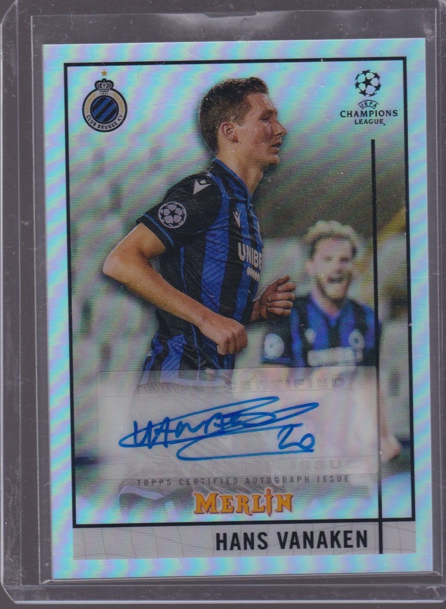 2021 TOPPS MERLIN CHROME HANS VANAKEN AUTOGRAPH #BCA-HV