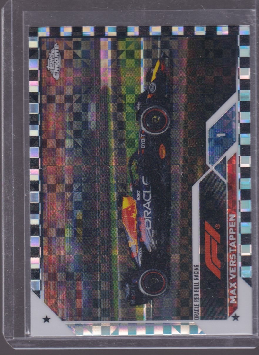 2023 TOPPS CHROME MAX VERSTAPPEN CHECKERLAF X-FRACTOR #4