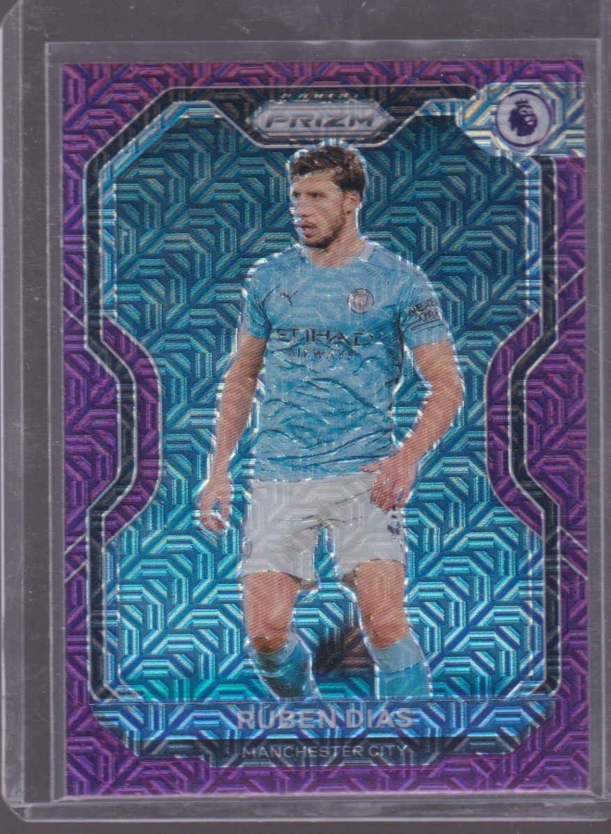 2021 PANINI CHRONICLES PRIZM RUBEN DIAS PURPLE MOJO #5