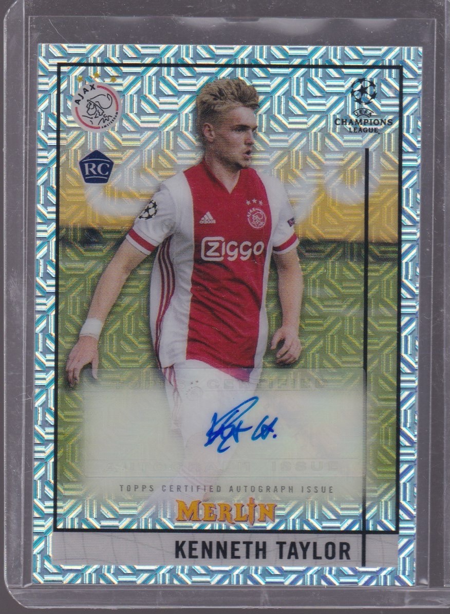 2021 TOPPS MERLIN CHROME KENNETH TAYLOR ROOKIE 31/99 MOJO AUTOGRAPH #BCA-KT