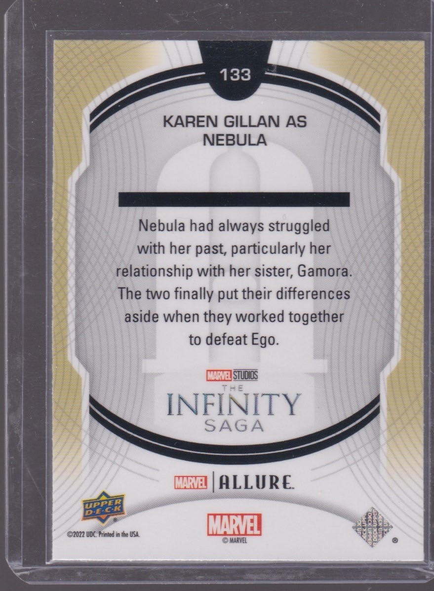 2022 UPPER DECK MARVEL ALLURE K.GILLAN AS NEBULA #133 - Image 2