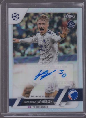 2023 TOPPS CHROME HAKON ARNAR HARALDSSON ROOKIE AUTOGRAPH #CA-HH