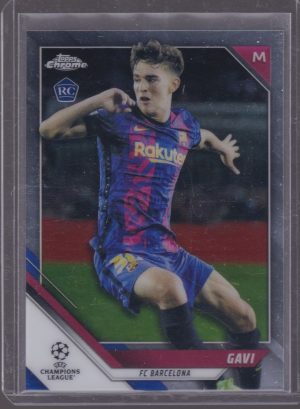 2022 TOPPS CHROME GAVI FC BARCELONA ROOKIE #25