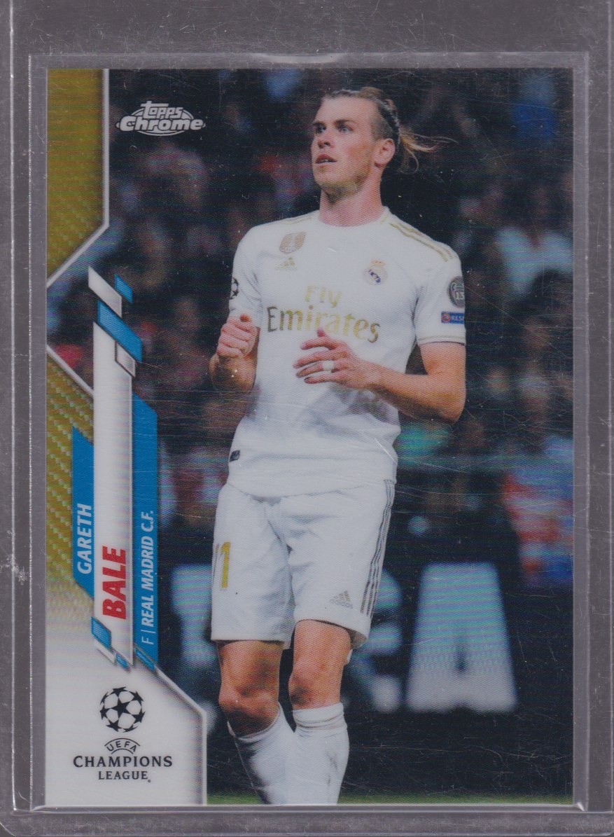 2020 TOPPS CHROME UCL GARETH BALE 35/50 GOLD CARBON #64