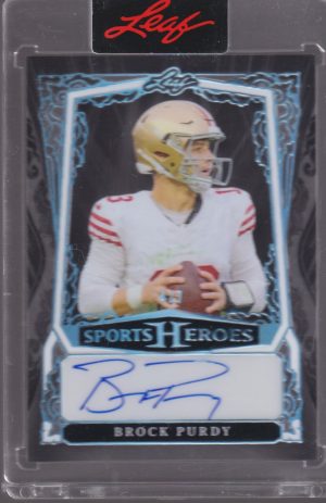 2025 LEAF TRADING CARDS BROCK PURDY 4/7 AUTOGRAPH #BA-BP2