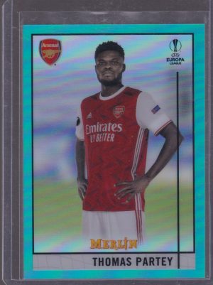 2021 TOPPS MERLIN CHROME THOMAS PARTEY 186/199 AQUA #2