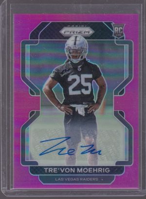 2021 PANINI PRIZM TRE'VON MOEHRIG PINK AUTOGRAPH #393