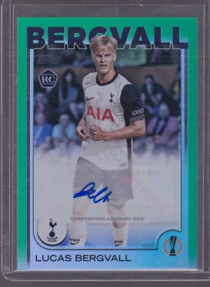 2025 TOPPS UCC FLAGSHIP LUCAS BERGVALL 52/99 GREEN AUTOGRAPH #A-LB