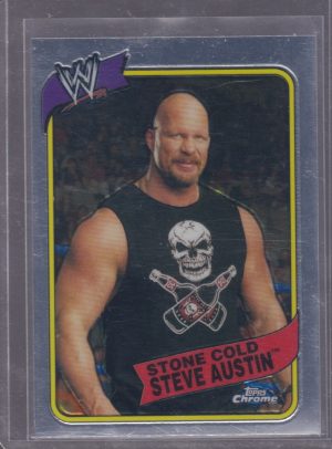 2008 TOPPS CHROME HERITAGE III WWE STONE COLD STEVE AUSTIN #4