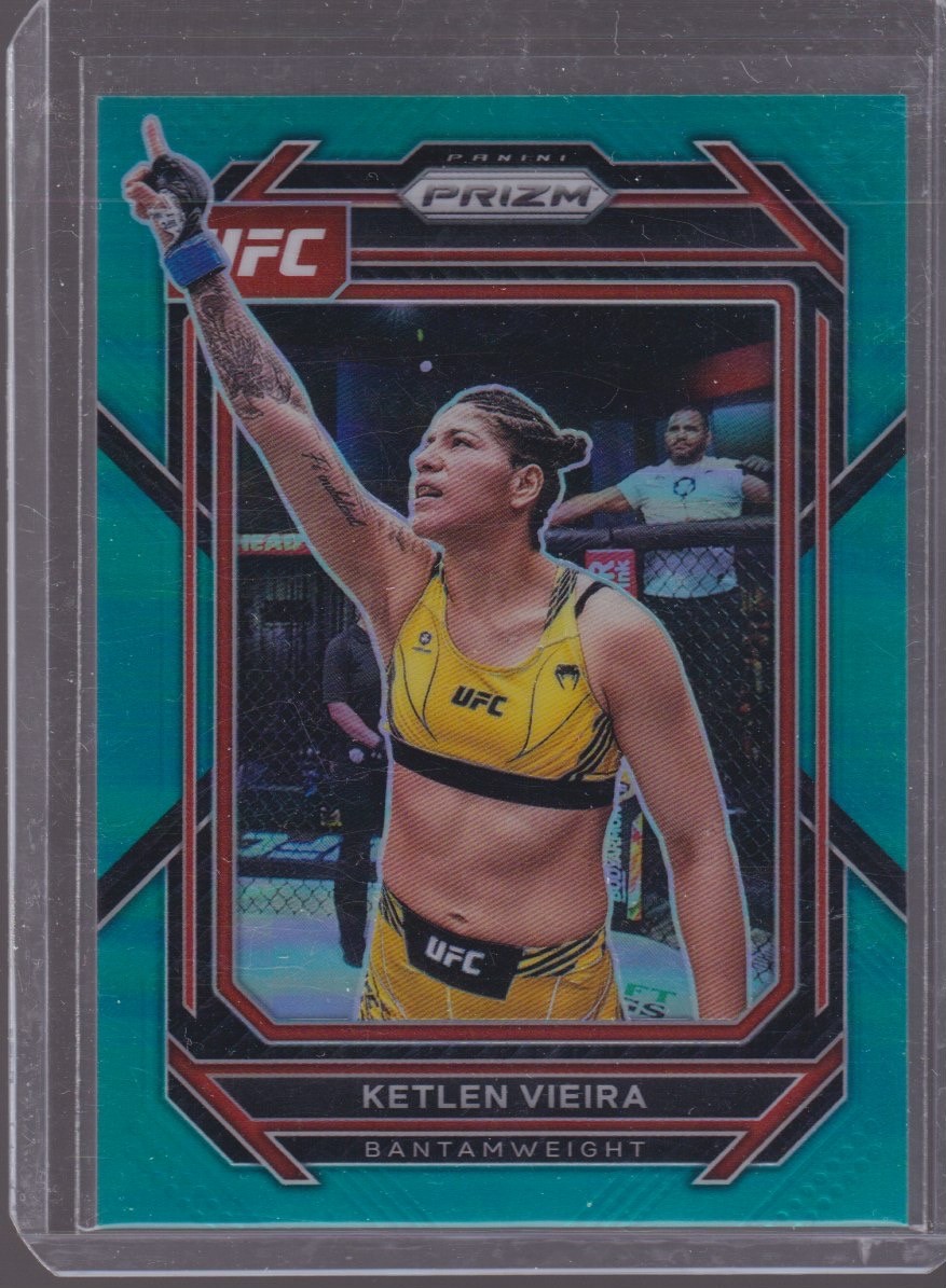 2023 PANINI PRIZM UFC KETLEN VIEIRA 47/49 TEAL #140