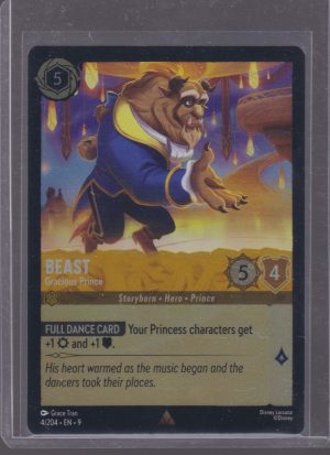 2025 DISNEY LORCANA BEAST EN9 FOIL 4/204