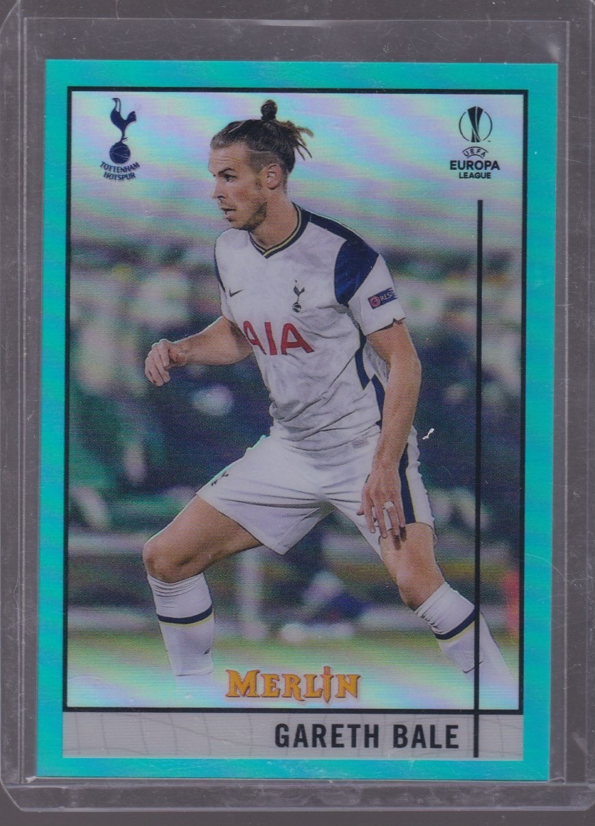 2021 TOPPS MERLIN CHROME GARETH BALE 054/199 AQUA #83