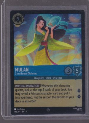 2025 DISNEY LORCANA MULAN EN9 FOIL #142/204