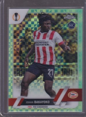2023 TOPPS CHROME JOHAN BAKAYOKO 100/399 NEON GREEN X-FRACTOR #126