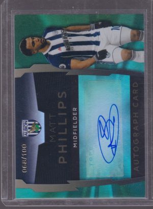 2017 TOPPS PLATINUM MATT PHILLIPS 088/100 AUTOGRAPH