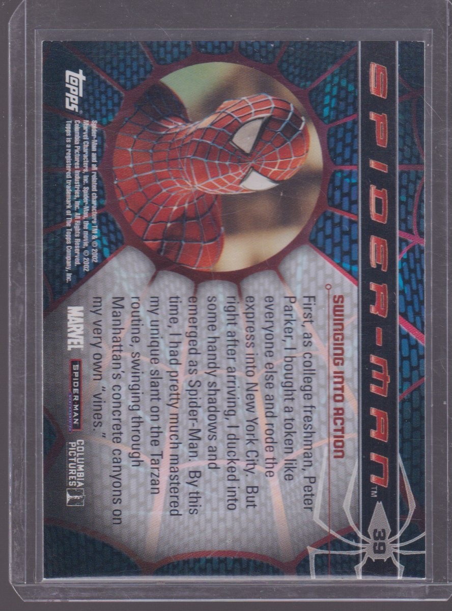 2002 TOPPS SPIDER-MAN SWINGING INTO ACTION #39 - Image 2
