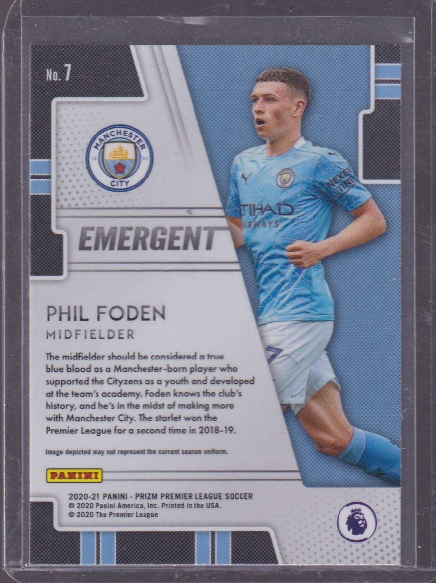 2020 PANINI PRIZM PHIL FODEN EMERGENT #7 - Image 2