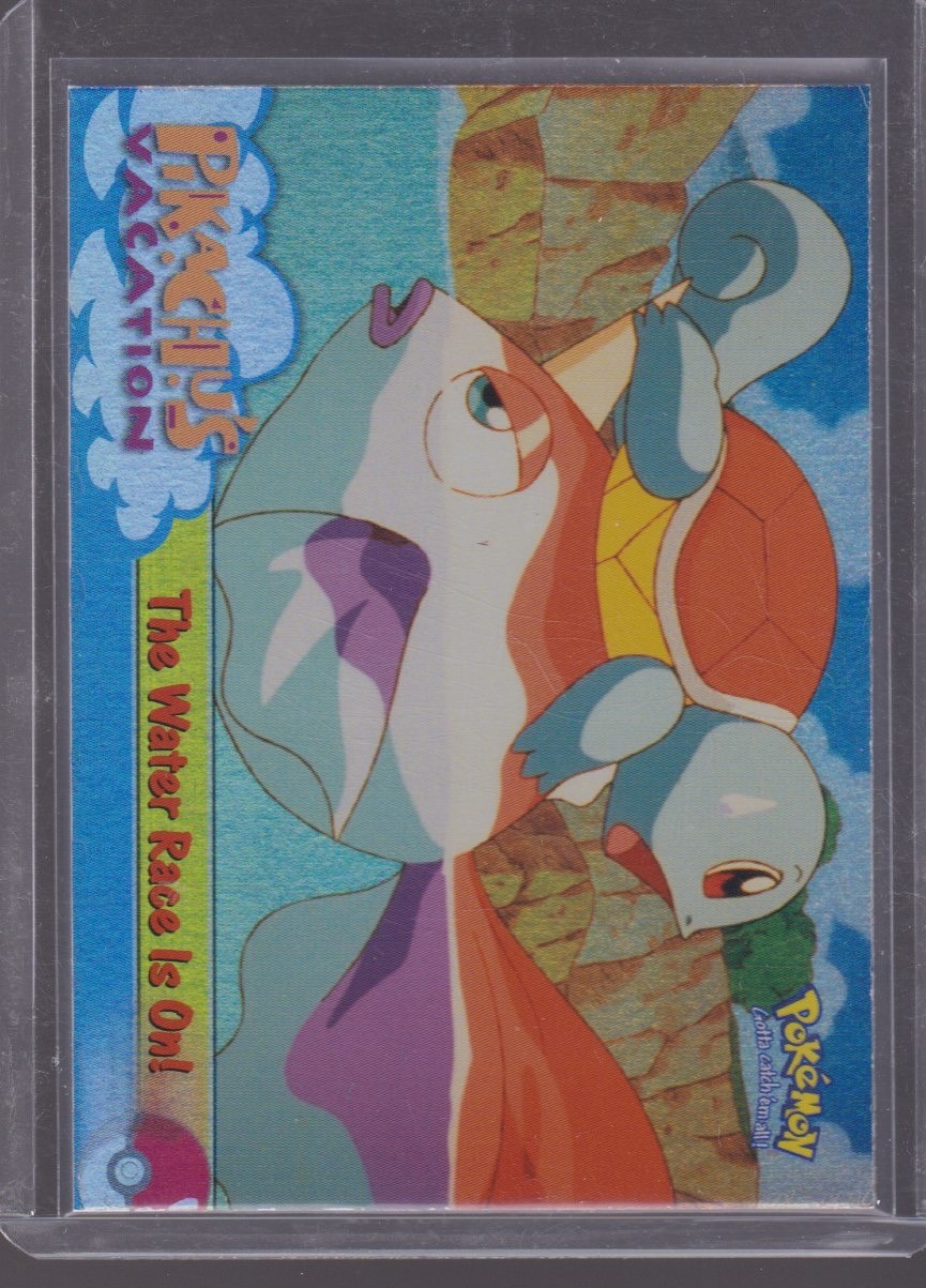 1999 TOPPS POKEMON PIKACHU'S VACATION THE WATER RACE IS ON! FOIL #47