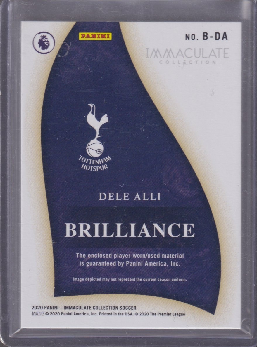 2020 PANINI IMMACULATE DELE ALLI 19/99 PATCH #B-DA - Image 2