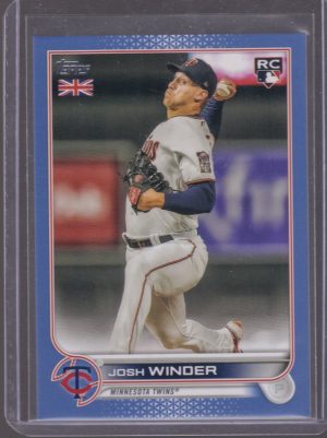 2022 TOPPS BASEBALL UK EDITION JOSH WINDER 55/75 BLUE #218