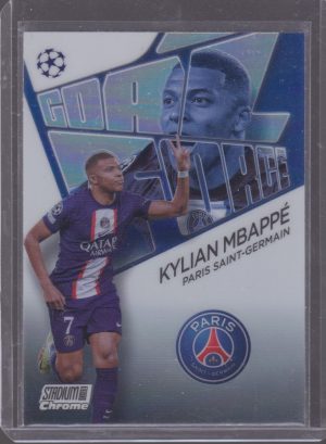 2023 TOPPS STADIUM CLUB CHROME KYLIAN MBAPPE GOAL FORCE #GF-KM