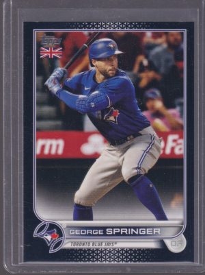 2022 TOPPS BASEBALL UK EDITION GEORGE SPRINGER 106/125 BLACK #27
