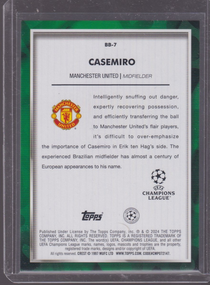 2024 TOPPS CARNIVAL EDITION CASEMIRO BRAZILIAN BALLERS #BB-7 - Image 2