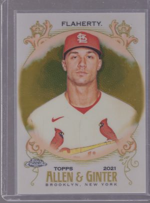 2021 TOPPS CHROME ALLEN & GINTER JACK FLAHERTY 27/50 GOLD #101