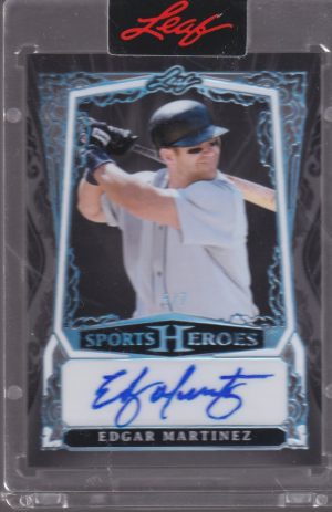 2025 LEAF TRADING CARDS EDGAR MARTINEZ 5/7 AUTOGRAPH #BA-EM1