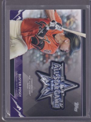 2021 TOPPS UPDATE SERIES BUSTER POSEY COMMEMORATIVE SLEEVE PATCH 048/199 #ASGP-BP