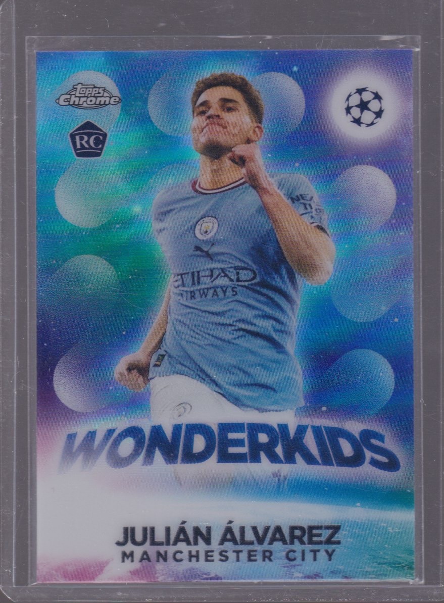 2023 TOPPS CHROME JULIAN ALVAREZ WONDERKIDS #W-9