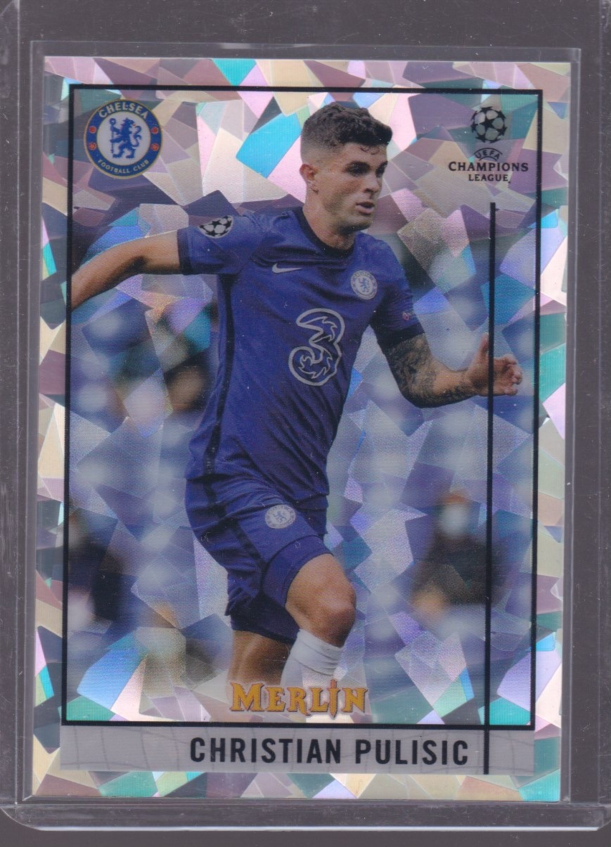 2021 TOPPS MERLIN CHROME CHRISTIAN PULISIC 028/250 ATOMIC #21