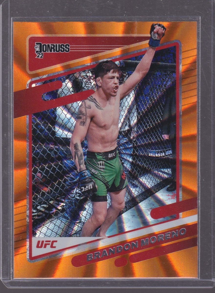 2022 PANINI DONRUSS UFC BRANDON MORENO ORANGE LASER #35