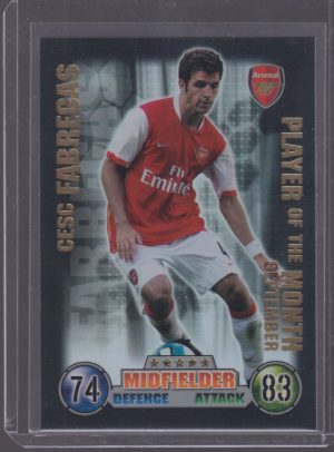 2007 TOPPS MATCH ATTAX CESC FABREGAS PLAYER OF THE MONTH