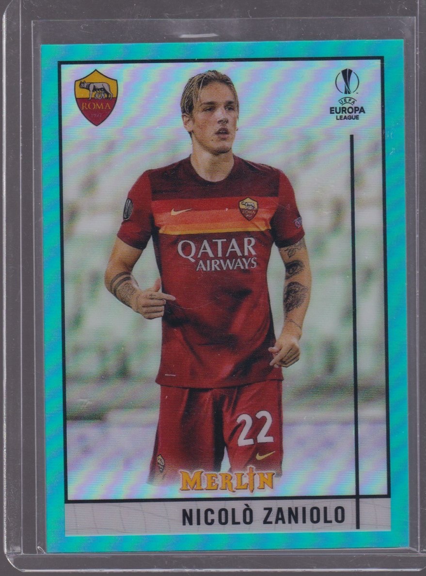 2021 TOPPS MERLIN CHROME NICOLO ZANIOLO 109/199 AQUA #49