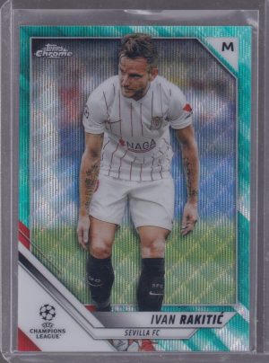 2022 TOPPS CHROME IVAN RAKITIC 133/199 AQUA WAVE #117