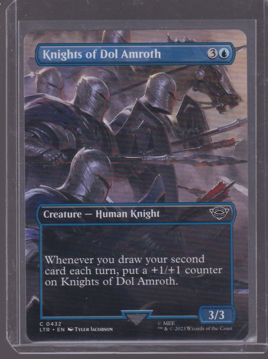 2023 MAGIC THE GATHERING LORD OF THE RINGS KNIGHTS OF DOL AMROTH BOARDERLESS #0432