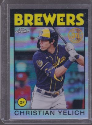 2021 TOPPS CHROME CHRISTIAN YELICH 35TH ANNIVERSARY #86BC-7
