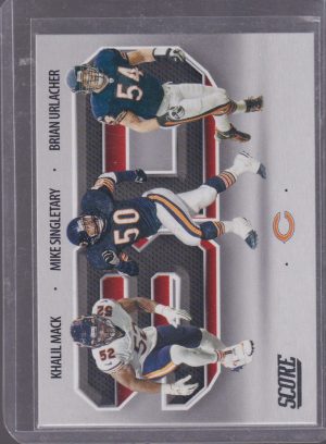2021 PANINI SCORE K.MACK/M.SINGLETARY/B.URLACHER 3D #3D1