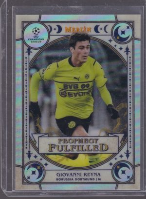 2022 TOPPS MERLIN CHROME GIOVANNI REYNA PROPHECY FULFILLED #PF-15